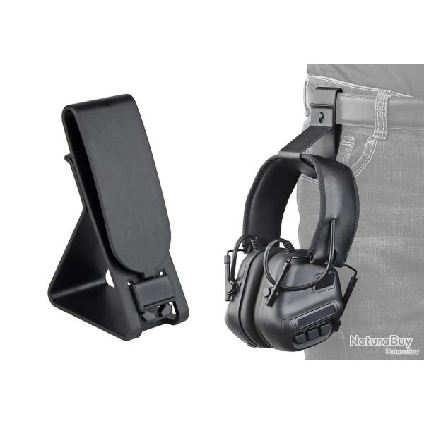 ATTACHE POUR CASQUE DE TIR - CEINTURE OU SAC A DOS