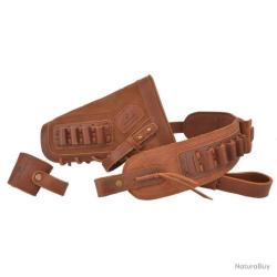 ENSEMBLE BUSC ET BRETELLE POUR GAUCHER CAL .308 - MARRON - LIVRAISON GRATUITE