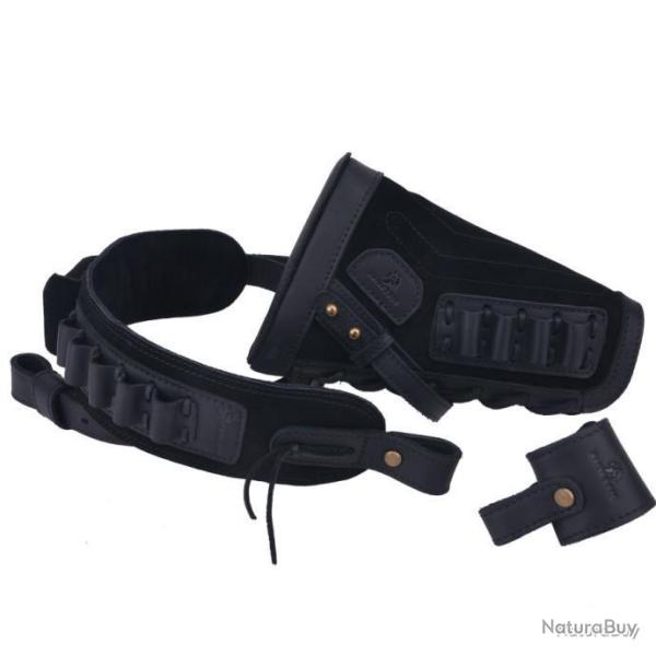 ENSEMBLE BUSC ET BRETELLE POUR DROITIER CAL .308 - NOIR - LIVRAISON GRATUITE