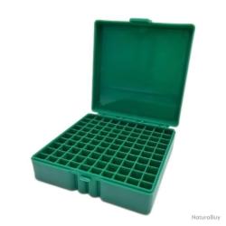 BO&Icirc;TE &Agrave; MUNITIONS 9MM 100 EMPLACEMENTS - VERTE - LIVRAISON GRATUITE