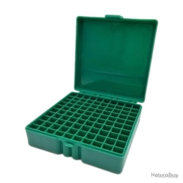 BO�TE � MUNITIONS 9MM 100 EMPLACEMENTS - VERTE - LIVRAISON GRATUITE