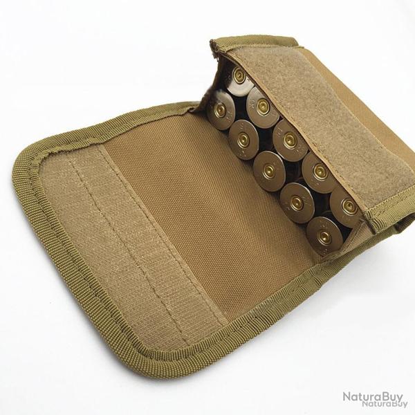 �TUI � MUNITIONS 10 EMPLACEMENTS POUR CALIBRE 12 - KAKI