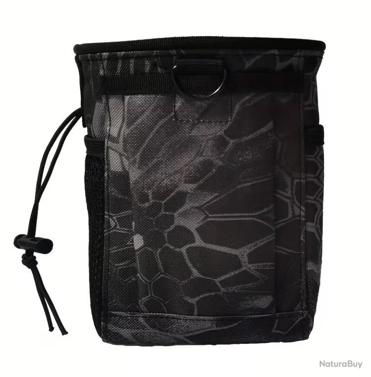 Pochette tactique multi-usages - système molle - noire - LIVRAISON GRATUITE