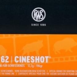 Munitions RWS cal.9.3x62 cineshot 196gr 12.7g par 30