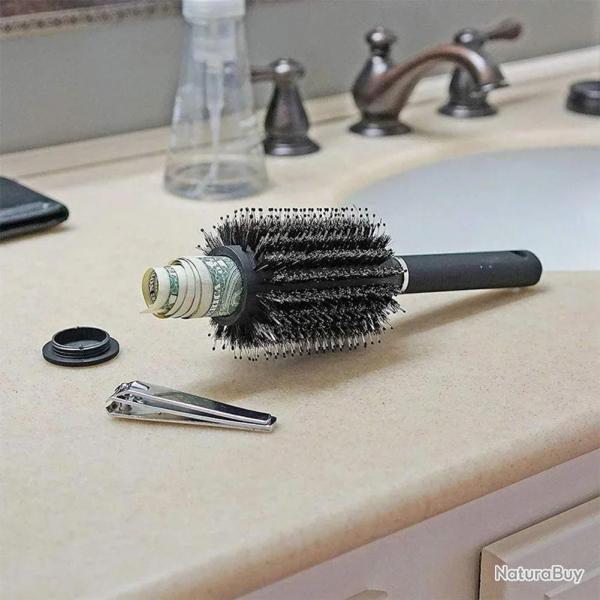 FAUSSE BROSSE � CHEVEUX AVEC CACHETTE SECR�TE
