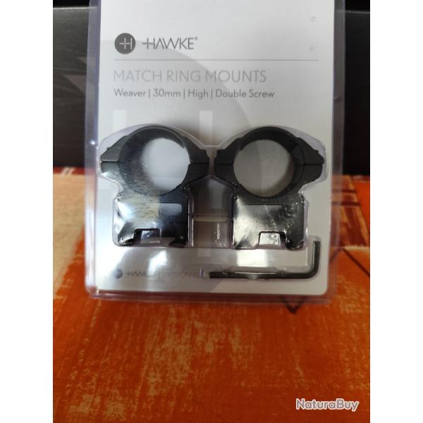 Colliers HAwke match ring mountsWeaver 30 mm high