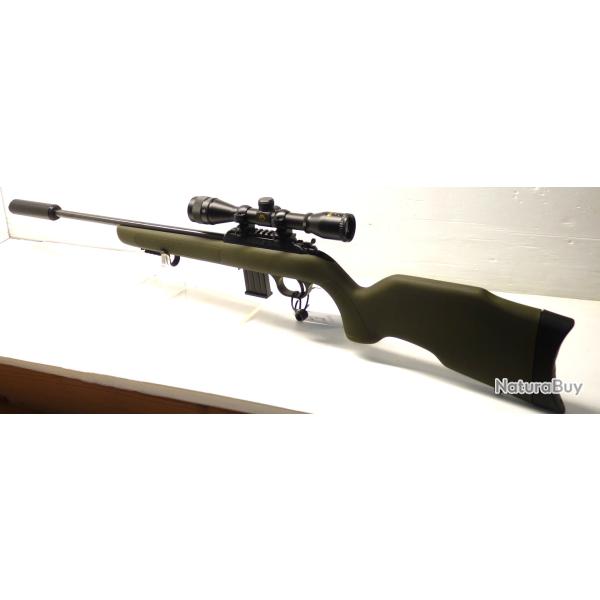 CARABINE DIANA MODELE R-22 CAL 22LR + LUNETTE + SILENCIEUX - IDEAL LOISIR OU DESTRUCTION NUISIBLES -
