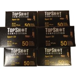 CARTOUCHES TOPSHOT CAL. 22LR SPORT SV LOT DE 20 BOITES