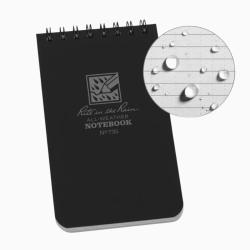 Calepin imperm&eacute;able 8x13 Top Spiral Noir