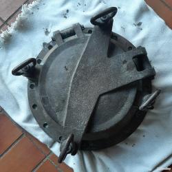 Cuirassier LE LENA hublot navire de guerre XIX&egrave;me bronze