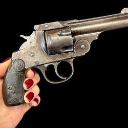 REVOLVER IVER JOHNSON SAFETY AUTO HAMMER 2nd mod&egrave;le cal. 38sw
