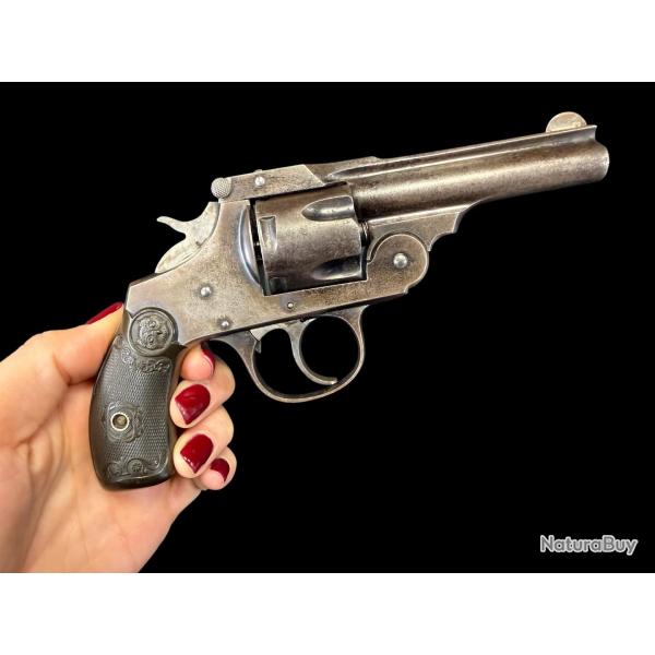 REVOLVER IVER JOHNSON SAFETY AUTO HAMMER 2nd mod�le cal. 38sw
