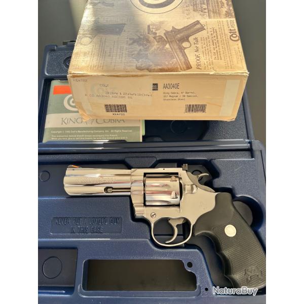 Colt King Cobra de 1995 complet 4'' 357/38