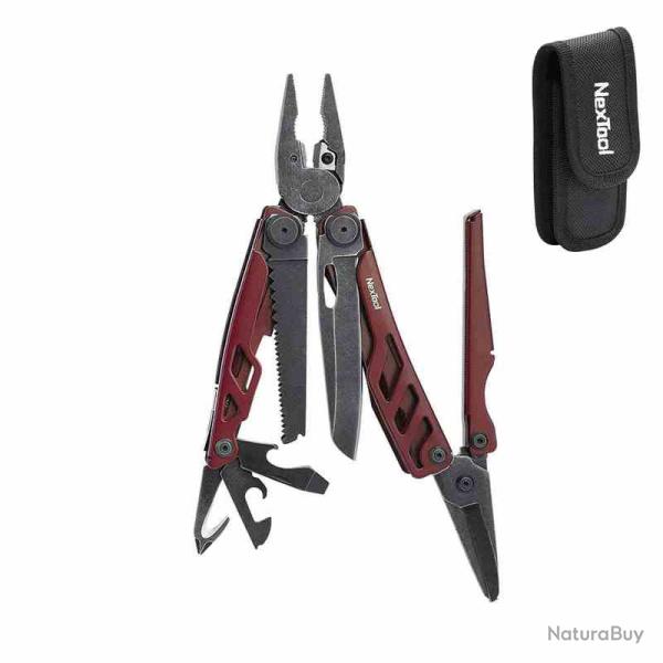 Pince Multi-Tool NexTool Flagship Pro 16-en-1 Lame Acier 5Cr15MoV Black Manche Red Etui NTL20279