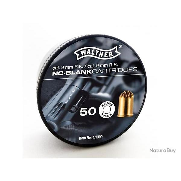 Walther 9 mm Revolver � blanc (x50)