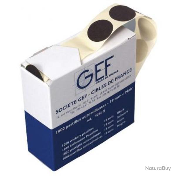 Pastilles Noires pour cible 15 mm