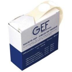 Pastilles Blanche 15 mm pour cible