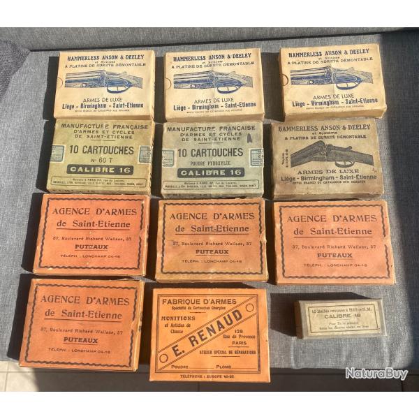 Cartouches de chasse calibre 16 "Collector"