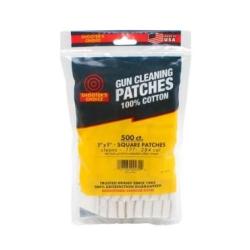 GUN CLEANING PATCHS 100% COTON 3"x 3" 100 PATCHS CARRES