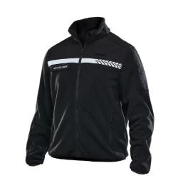 GK PRO VESTE POLAIRE NOIRE S&eacute;curit&eacute; Priv&eacute;e avec bande