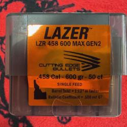 Cutting Edge Bullets LAZER .458 600 MAX gen 2 (x50)