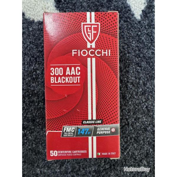 FIOCCHI 300 AAC Blackout FMC 147grs (x50)