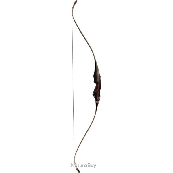 Arc traditionnel recurve monobloc Old Mountain McKinley 60 pouces RH 35 lbs