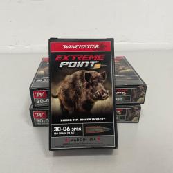 !! Vente Flash !! CARTOUCHES WINCHESTER 30-06 180GR EXTREME POINT x20 PAR 5 BOITES