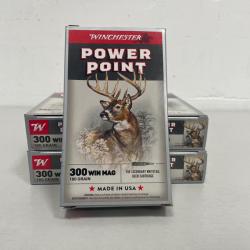 !! Vente Flash !! CARTOUCHE WINCHESTER 300WM 180GR POWER POINT x20 PAR 5 BOITES