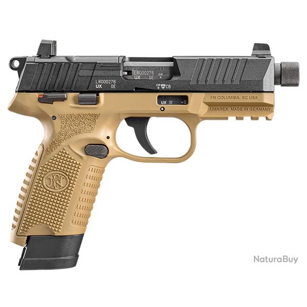 Pistolet FN HERSTAL FN 502 Tactical Bi-Tone Black/FDE - 22Lr