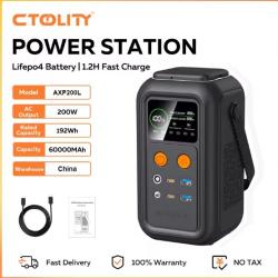 200W &eacute;lectrique 192Wh 60000mAh Lifepo4 batterie pour Camping batterie externe alimentation