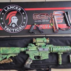 R&eacute;plique M4 CQB AIRSOFT CUSTOM  LANCER TACTICAL