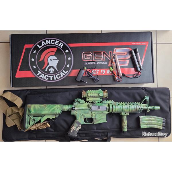 R�plique M4 CQB AIRSOFT CUSTOM  LANCER TACTICAL