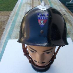 casque de la police nationale ,mai 68,complet et en   bon  &eacute;tat!!RARE