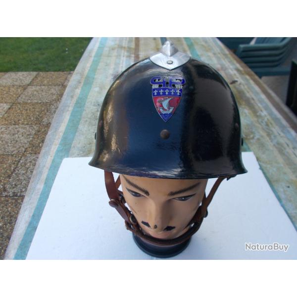 casque de la police nationale ,mai 68,complet et en   bon  �tat!!RARE