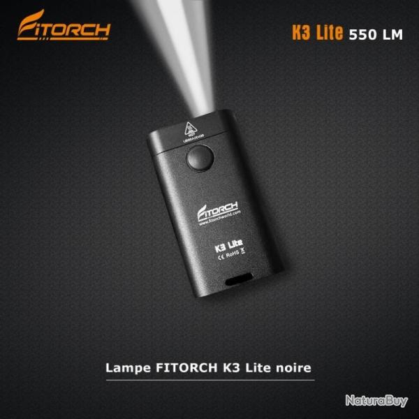 LAMPE K3 LITE NOIR - FITORCH