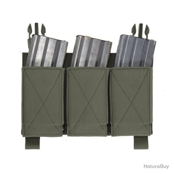 RPC TRIPLE ELASTIC MAG POUCH M4 5.56mm RANGER GREEN - WARRIOR ASSAULT SYSTEM NEUF U RANGER GREEN