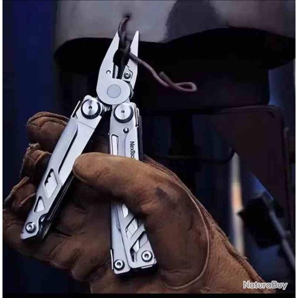 Pince Multi-Tool NexTool Flagship F30 Pro 16-en-1 Lame Acier 5Cr15MoV Manche Silver Etui NTL20232