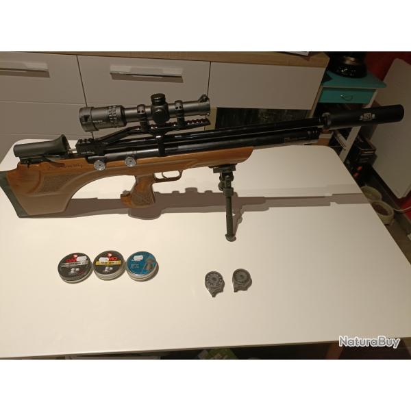 Carabine pcp aselkon mx7s wood 49j 5.5mm