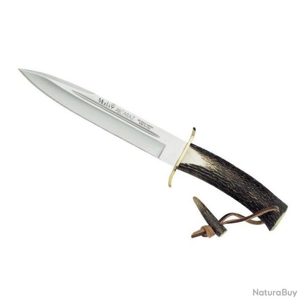 POIGNARD MUELA ALCARAZ 19CM INOX MANCHE EN BOIS DE CERF
