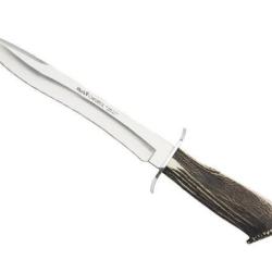 DAGUE MUELA CHEVREUIL 22CM INOX MANCHE EN BOIS DE CERF