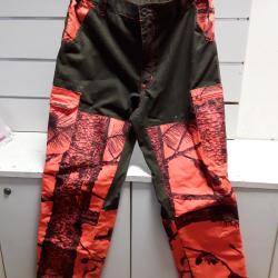 Pantalon de chasse orange / camo blaze taille  44