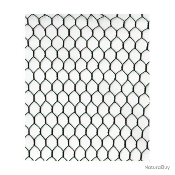 Grillage maille hexagonale 13 mm plastifi� vert 1 x 25 m
