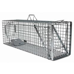 Cage-pi&egrave;ge Hardy 3 ressorts trappe 60&deg; 80x26x30cm