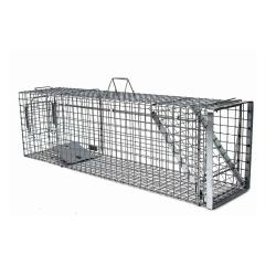 Cage-pi&egrave;ge Hardy 3 ressorts trappe 60&deg; 120x34x42cm