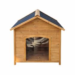 Niche en bois chalet 96x104x112cm - &Eacute;pic&eacute;a avec toit PVC