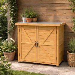 Abri de jardin Sambre en bois Hauteur 93 cm - 2 portes 0,36m&sup2;
