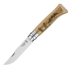Couteau Opinel N&deg; 8 VRI "Animalia 3" marmotte