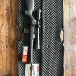 Carabine Issc spa lin&eacute;aire 17hmr avec lunette Nikko stirling 4x16x44