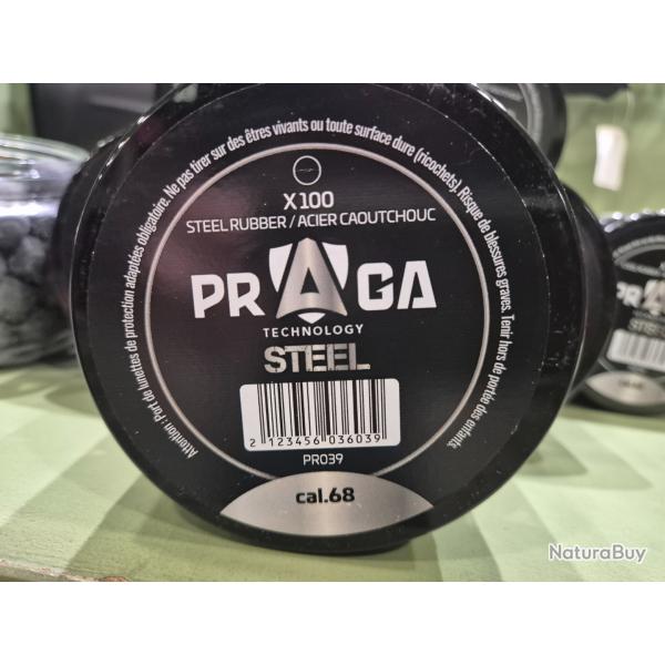 BILLES EN CAOUTCHOUC ACIER CAL 68